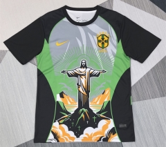 25-26 Special Edition Brazil Black&Green Thailand Soccer Jersey AAA-4927
