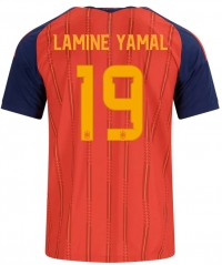 (S-4XL) 26-27 Spain Home Red (LAMINE YAMAL  #19) Thailand Soccer Jersey AAA-403