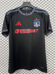 (S-4XL) 26-27 Colo-Colo Away Black Thailand Soccer Jersey AAA-2044