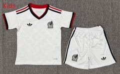 2026 World Cup Mexico Away White Kids/Youth Soccer Uniform-3162