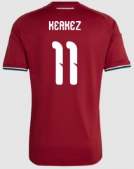 (S-4XL) 26-27 Hungary Home Red (Kerkez #11) Thailand Soccer Jersey AAA-512