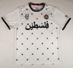 (S-4XL) Retro Arabic Version Palestine White Thailand Soccer Jersey AAA-2038