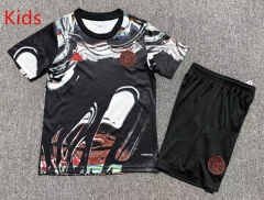 25-26 Special Edition Manchester United Black Kids/Youth Soccer Uniform-7809