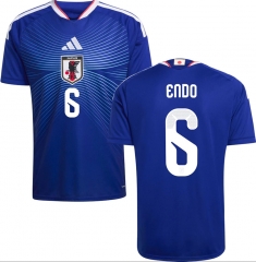 (S-4XL) 2026 World Cup Japan Home Blue (Endo #6) Thailand Soccer Jersey AAA-4506