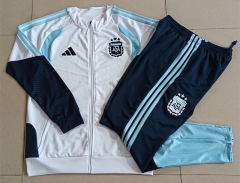 26-27 Argentina White Thailand Soccer Jacket Uniform-815