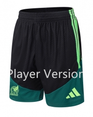 (S-4XL) Player Version 26-27 Mexico Black Thailand Soccer Shorts-9926
