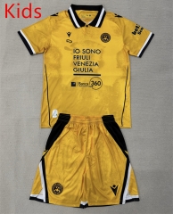 25-26 Udinese Calcio 2nd Away Yellow Kids/Youth Soccer Uniform-AY