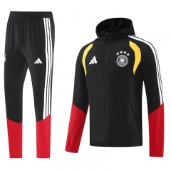25-26 Germany Black Thailand Soccer Coat Uniform-LH