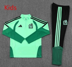 26-27 Mexico Green Kids/Youth Soccer Tracksuit-2315