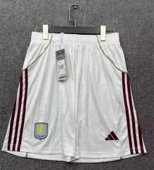 25-26 Aston Villa Home White Thailand Soccer Shorts