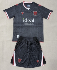 25-26 West Bromwich Albion 2nd Away Black&Grey Soccer Uniform-AY