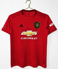 Retro version 19-20 Manchester United Home Red Thailand Soccer Jersey AAA-C1046