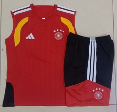 26-27 Germany Red Thailand Soccer Vest Tracksuit-815