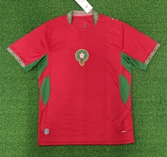 (S-4XL) 26-27 Morocco Home Red Thailand Soccer Jersey AAA-403