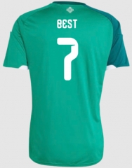 (S-4XL) 26-27 Northern Ireland Home Green (Best  #7) Thailand Soccer Jersey AAA-4506