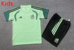 26-27 Mexico Light Green Kids/Youth Training Soccer Uniform-912