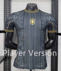 (S-3XL) Player Version 26-27 Special Version Brazil Black&Grey Thailand Soccer Jersey AAA-888