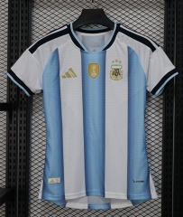 26-27 Argentina Home Blue&White Women Thailand Soccer Jersey AAA-888