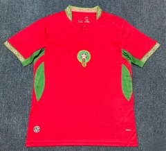 (S-4XL) 26-27 Morocco Home Red Thailand Soccer Jersey AAA-4847
