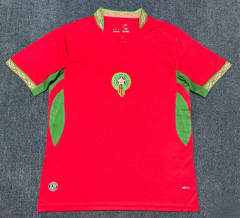 (S-4XL) 26-27 Morocco Home Red Thailand Soccer Jersey AAA-4847
