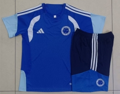 26-27 Cruzeiro EC Color Blue Short Sleeve Thailand Soccer Tracksuit-815