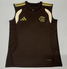 (S-4XL) 26-27 Flamengo Dark Brown Thailand Soccer Vest Training AAA-5668