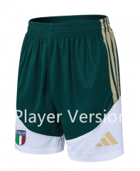 (S-4XL) Player Version 26-27 Italy Green Thailand Soccer Shorts-9926