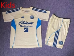 26-27 Club America Yellow Kids/Youth Training Soccer Uniform-912