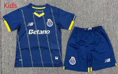 25-26 Porto 4th Away Blue Kids/Youth Soccer Uniform