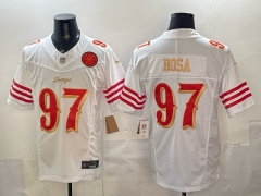 (Logo 6) San Francisco 49ers 5 Generations White #97 NFL Jersey-0840