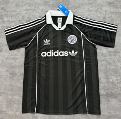 (S-4XL) 26-27 Adi&Oasis Black Thailand Soccer Jersey AAA-4506