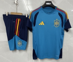 (S-3XL) 26-27 Spain Light Blue Thailand Training Soccer Uniform-8841