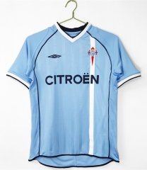 Retro Version 01-02 Celta de Vigo Home Blue Thailand Soccer Jersey AAA-C1046