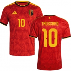 (S-4XL) 2026 World Cup Belgium Home Red (TROSSARD #10) Thailand Soccer Jersey AAA