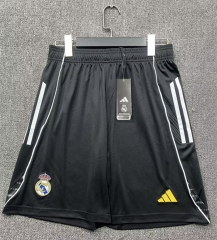 25-26 Real Madrid Black Thailand Soccer Shorts