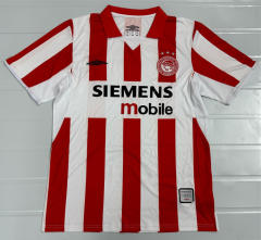 Retro Version 04-05 Olympiacos F.C. Home Red&White Thailand Soccer Jersey AAA-503