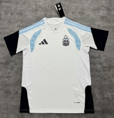 (S-4XL) 26-27 Argentina White Thailand Training Soccer Jersey AAA-2044