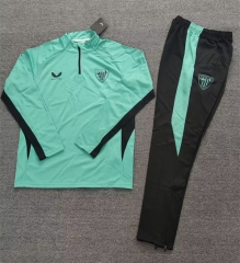 26-27 Athletic Bilbao Dark Green Thailand Soccer Tracksuit-4692