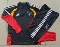 26-27 Germany Black Thailand Soccer Tracksuit-815