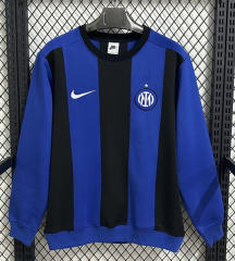 (M-4XL)25-26 Inter Milan Blue&Black Thailand Soccer Tracksuit-7209