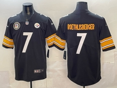 Pittsburgh Steelers Black #7 NFL Jersey-0840