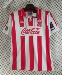 Retro Version 95-96 Necaxa Home Red&White Thailand Soccer jersey AAA-2851