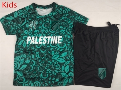 2025-2026 Special English Version Palestine Green Kid/Youth Soccer Uniform-2038