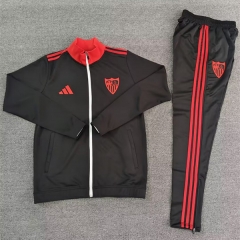 25-26 Sevilla Black Thailand Soccer Jacket Uniform-4692