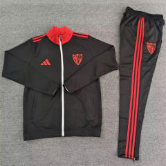 25-26 Sevilla Black Thailand Soccer Jacket Uniform-4692