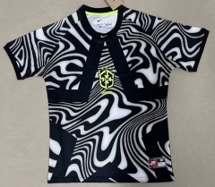 (S-4XL) 2026 World Cup Brazil Goalkeeper Black&White Thailand Soccer Jersey AAA-4728