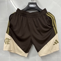 (S-4XL) 26-27 Flamengo Coffee Thailand Soccer Shorts-8841