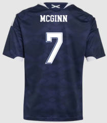 (S-4XL) 26-27 Scotland Home Royal Blue (MCGINN #7) Thailand Soccer Jersey AAA
