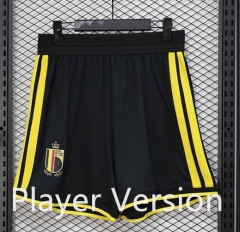 (S-3XL) Player Version 26-27 Belgium Black Thailand Soccer Shorts-888