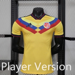 Player Version 26-27 Special Version Colombia Yellow Thailand Soccer Jersey AAA-888